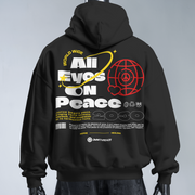 All Eyes On Peace 2030 - Oversized Streetwear Fleece Hoodie