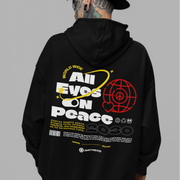 All Eyes On Peace 2030 - Oversized Streetwear Fleece Hoodie