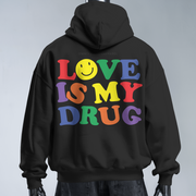 Addiction - Oversized Streetwear Fleece Hoodie