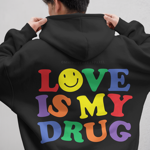 Addiction - Oversized Streetwear Fleece Hoodie