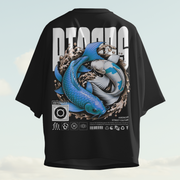 Against The Current Pisces - Oversize Deep Drop Shoulder Tee - 190 GSM