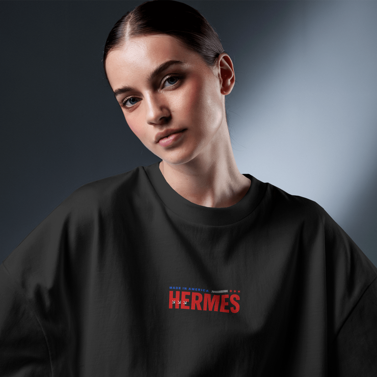 American Hermes - Oversize Deep Drop Shoulder Tee