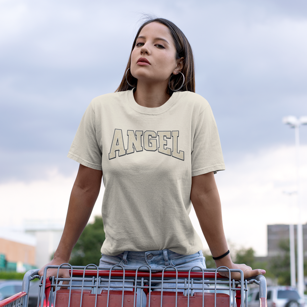 Angel - Oversize Deep Drop Shoulder Tee