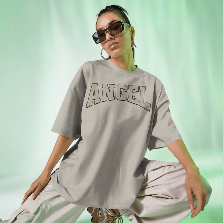 Angel - Oversize Deep Drop Shoulder Tee