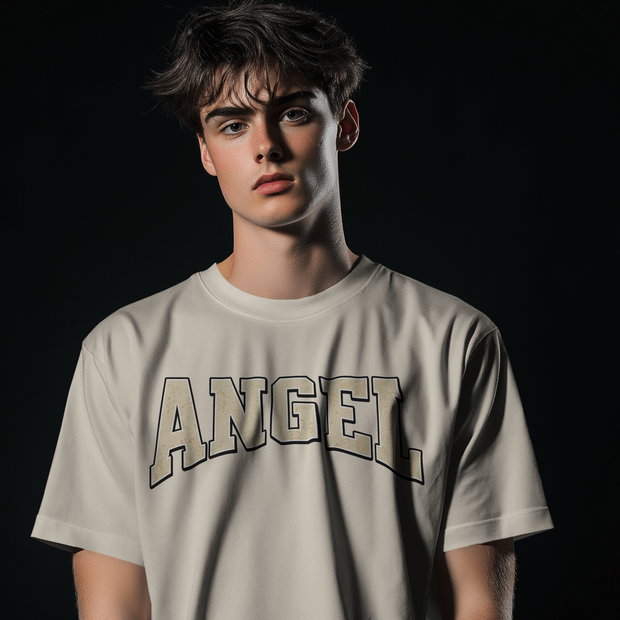 Angel - Oversize Deep Drop Shoulder Tee