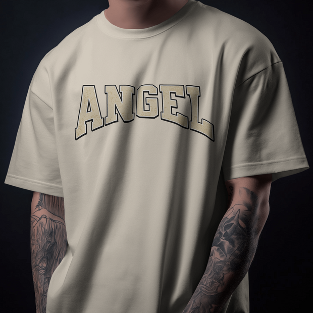 Angel - Oversize Deep Drop Shoulder Tee