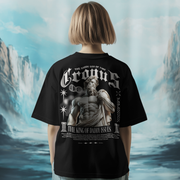 Cronus of Saturn - Oversize Deep Drop Shoulder Tee