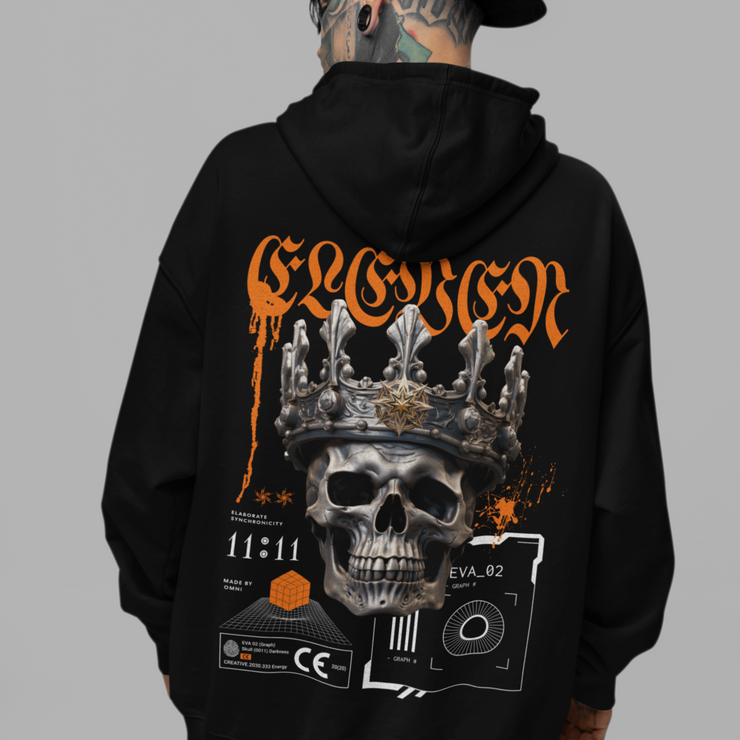 Eleven Eleven 1111 - Oversized Streetwear Fleece Hoodie