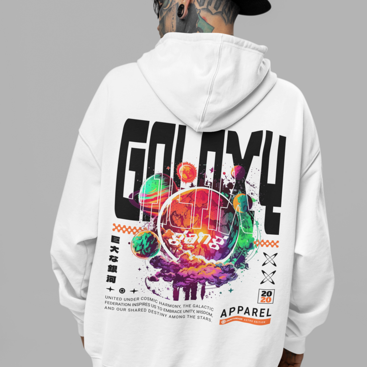 Galaxy Gang - Oversized Streetwear Fleece Hoodie