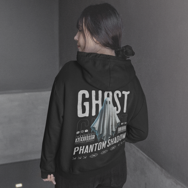 Ghost - Oversized Streetwear Fleece Hoodie