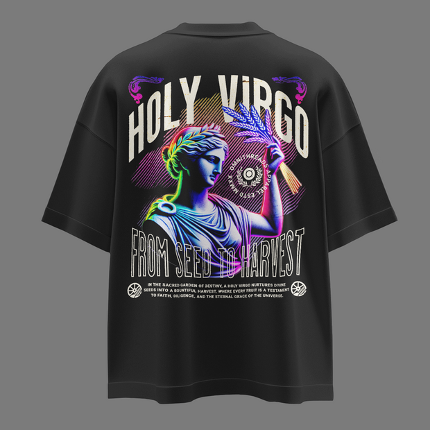 Holy Virgo - Oversize Deep Drop Shoulder Tee