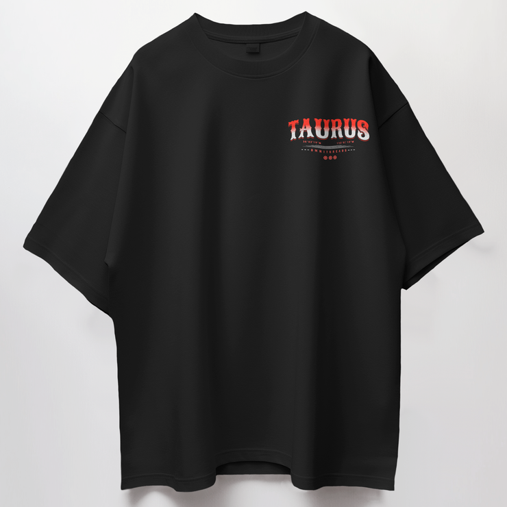 Home Of The Brave Taurus - Oversize Deep Drop Shoulder Tee