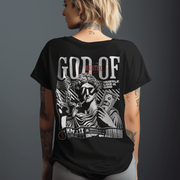 Hustle God - Oversize Deep Drop Shoulder Tee