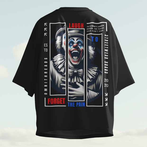 Jester Archetype 2: Laugh Through It - Oversize Deep Drop Shoulder Tee