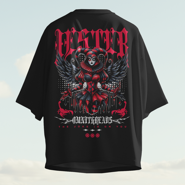 Jester Archetype 4: Harley Quinn - Oversize Deep Drop Shoulder Tee