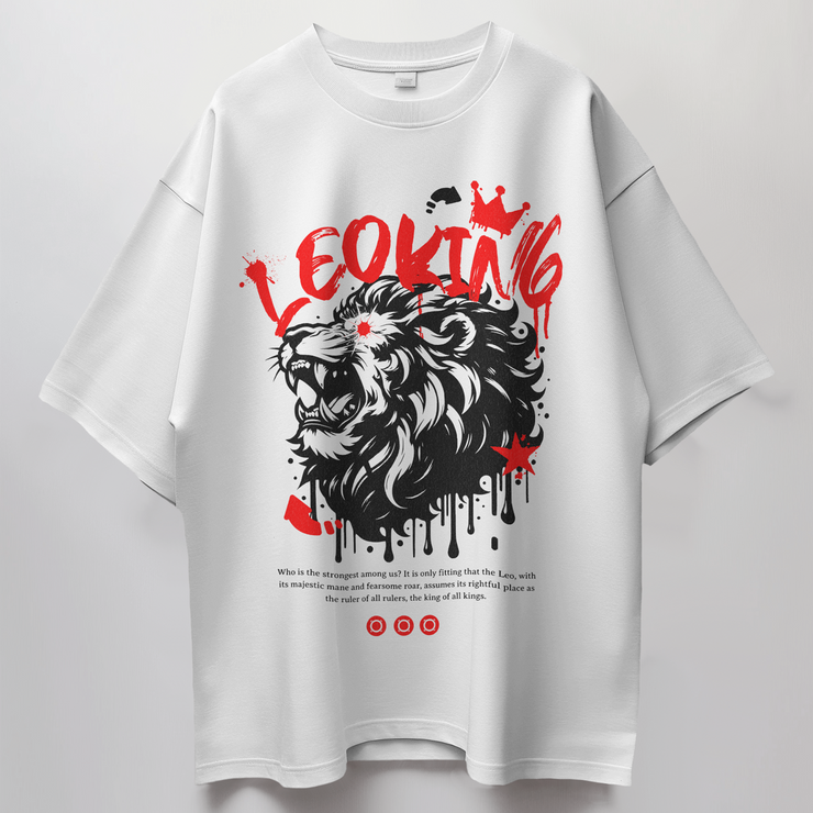 Leo King - Oversize Deep Drop Shoulder Tee