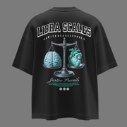 Libra Scales - Oversize Deep Drop Shoulder Tee