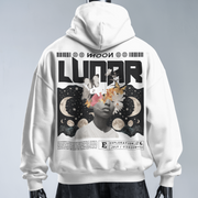 Lunas Moon - Oversized Streetwear Fleece Hoodie