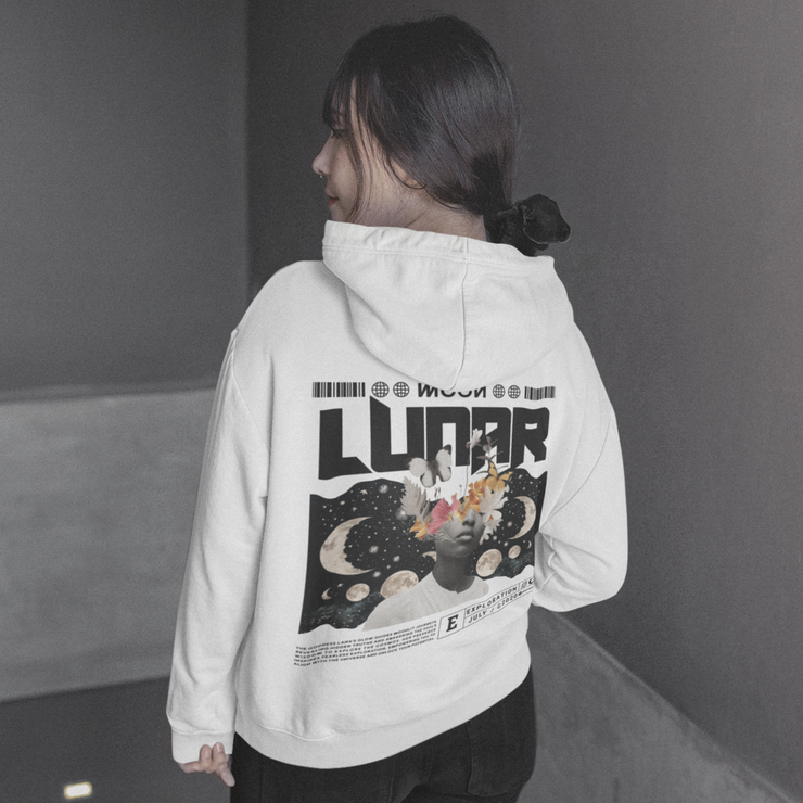 Lunas Moon - Oversized Streetwear Fleece Hoodie