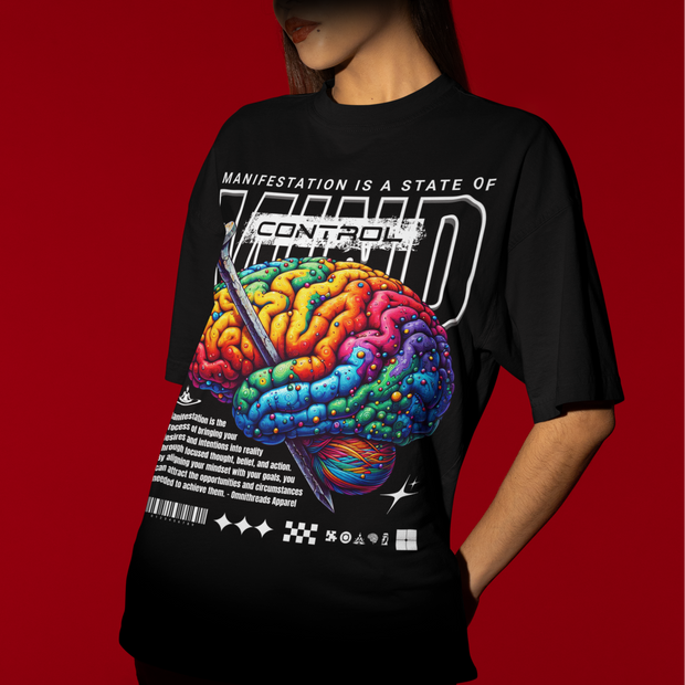 Mind Control - Oversize Deep Drop Shoulder Tee