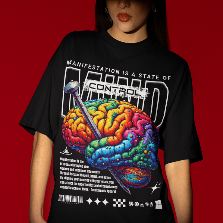 Mind Control - Oversize Deep Drop Shoulder Tee