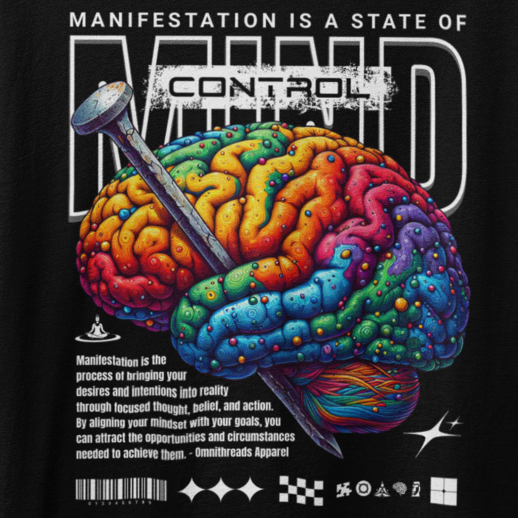 Mind Control - Oversize Deep Drop Shoulder Tee