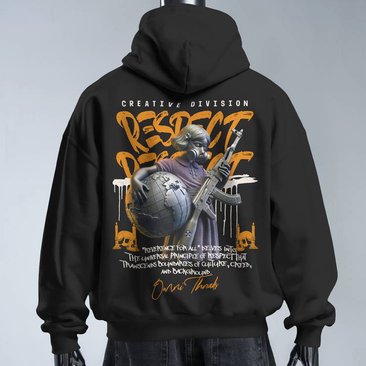 Respect - Oversized Streetwear Fleece Hoodie