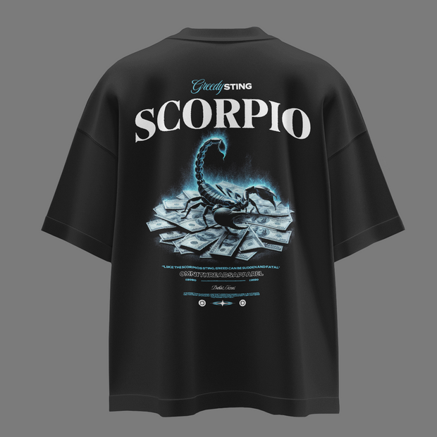 Scorpio Sting - Oversize Deep Drop Shoulder Tee