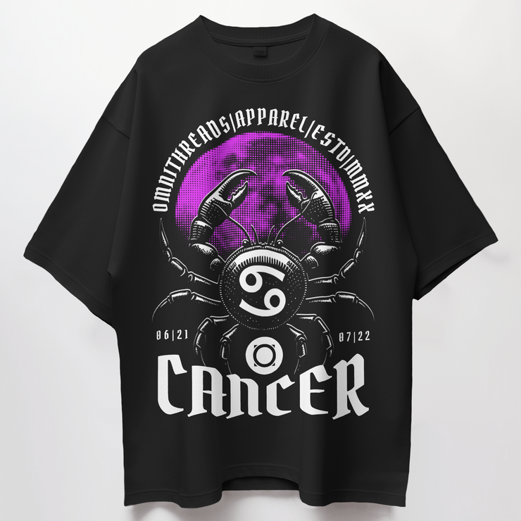 Sixty Nine Cancers - Oversize Deep Drop Shoulder Tee