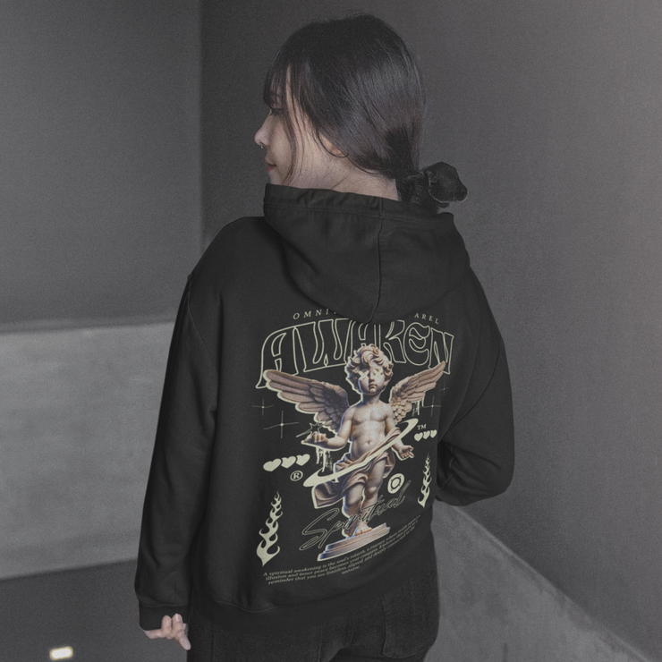 Spiritual Awakening - Oversized Streetwear Fleece Hoodie