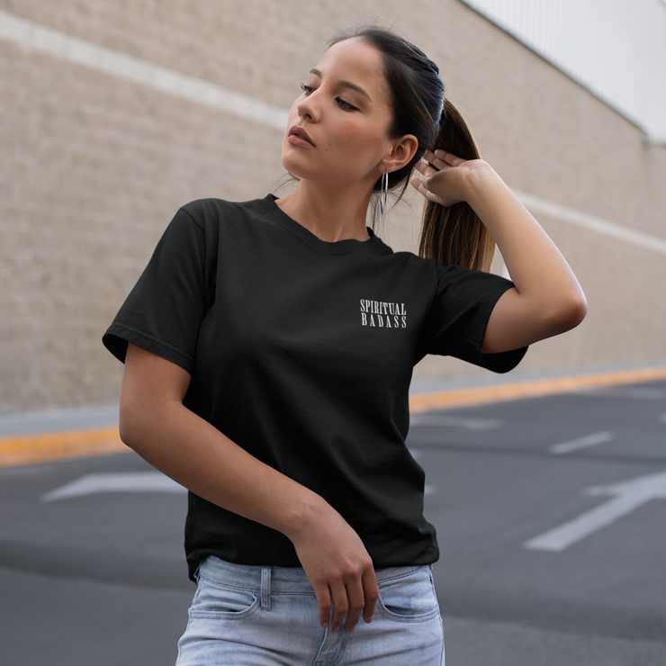 Spiritual Badass - Oversize Deep Drop Shoulder Tee