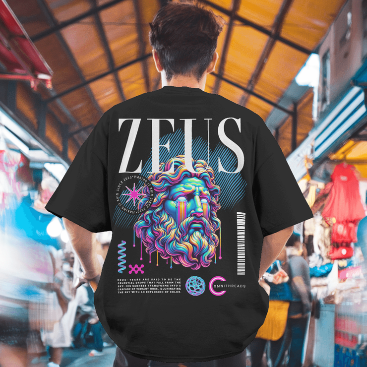 Zeus Of Jupiter - Oversize Deep Drop Shoulder Tee