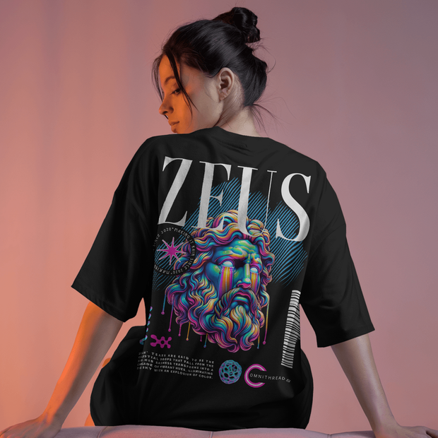 Zeus Of Jupiter - Oversize Deep Drop Shoulder Tee