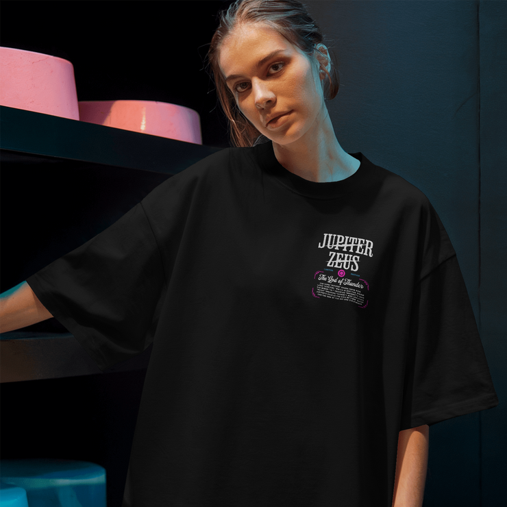 Zeus Of Jupiter - Oversize Deep Drop Shoulder Tee