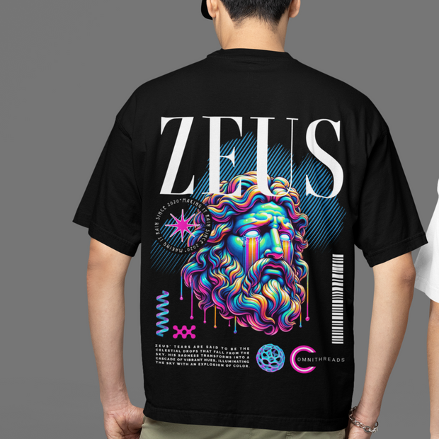 Zeus Of Jupiter - Oversize Deep Drop Shoulder Tee