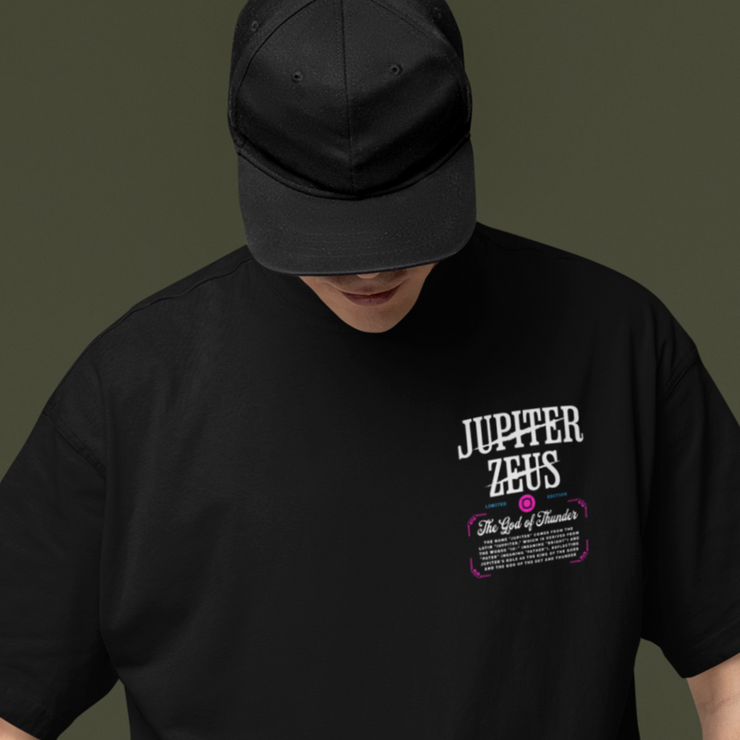 Zeus Of Jupiter - Oversize Deep Drop Shoulder Tee