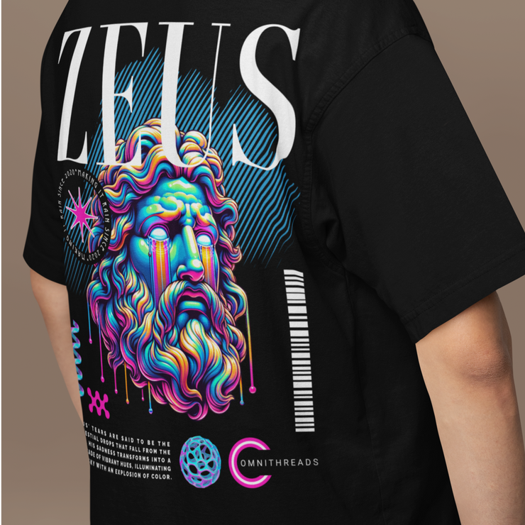 Zeus Of Jupiter - Oversize Deep Drop Shoulder Tee