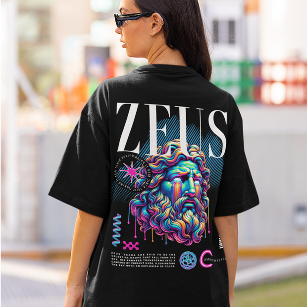 Zeus Of Jupiter - Oversize Deep Drop Shoulder Tee