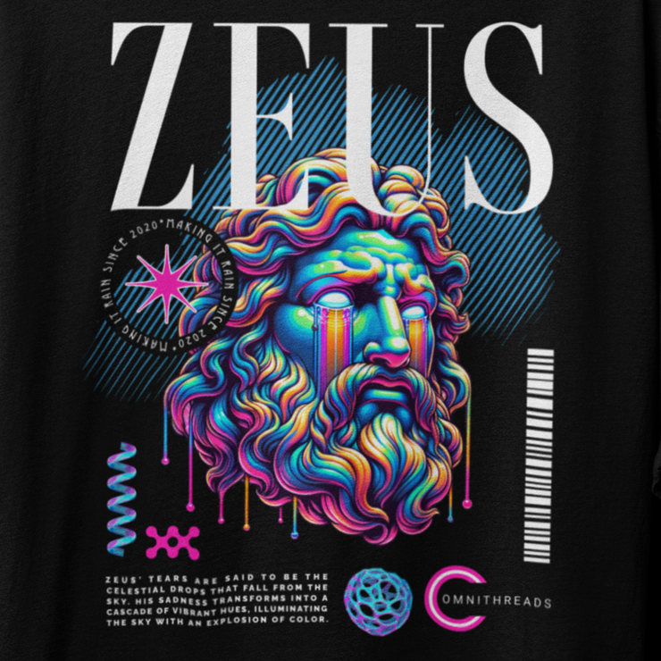 Zeus Of Jupiter - Oversize Deep Drop Shoulder Tee