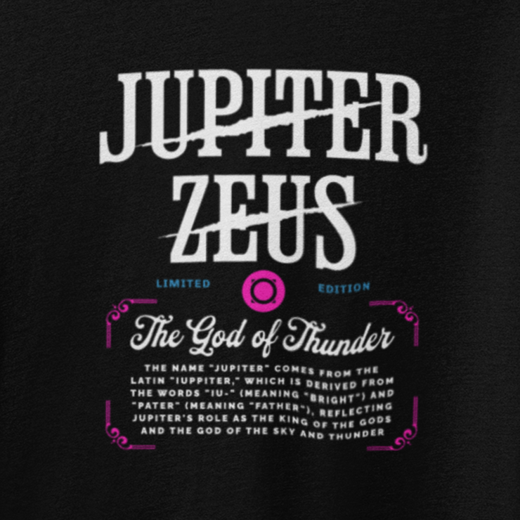 Zeus Of Jupiter - Oversize Deep Drop Shoulder Tee