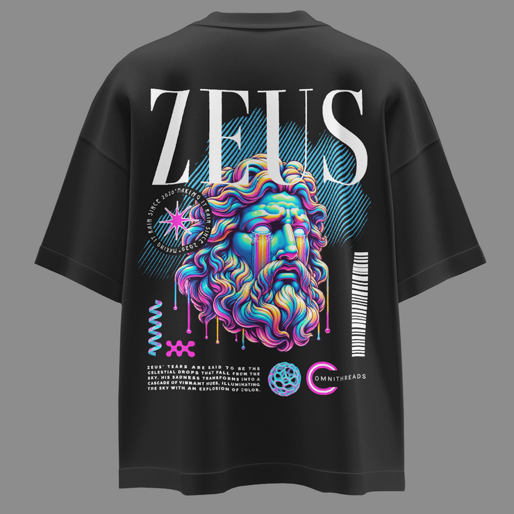 Zeus Of Jupiter - Oversize Deep Drop Shoulder Tee