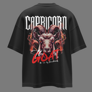 The Greatest Of All Time Capricorn - Oversize Deep Drop Shoulder Tee