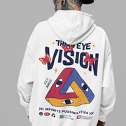 Third Eye Vision - Oversized Streetwear Fleece Hoodie