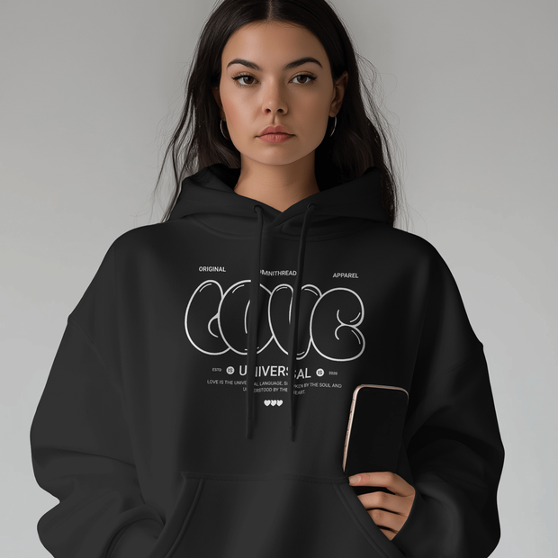 Universal Love - Oversized Streetwear Fleece Hoodie