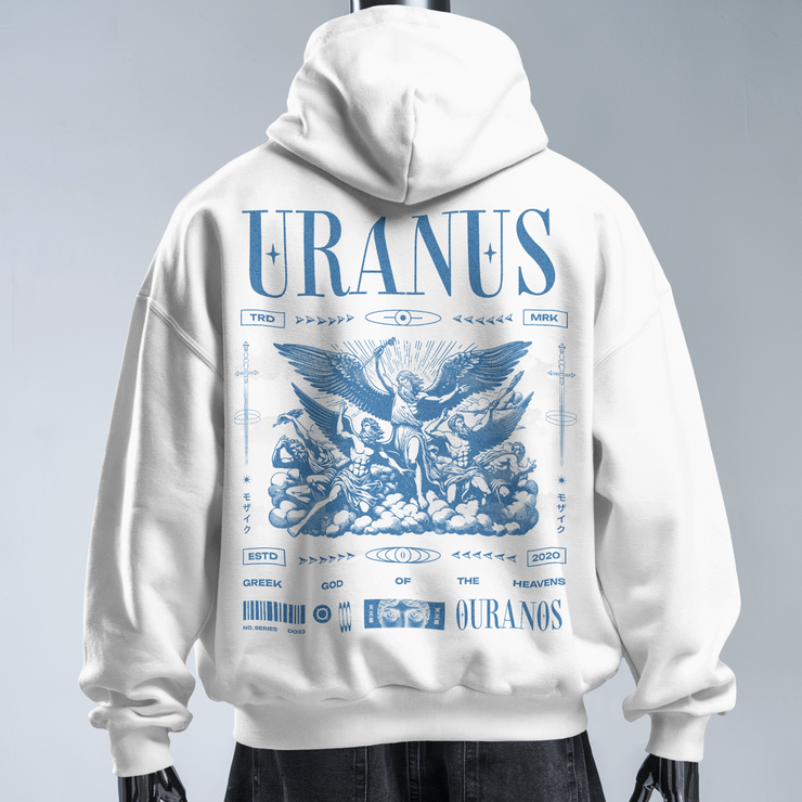 Uranus of Caelus - Oversized Streetwear Fleece Hoodie