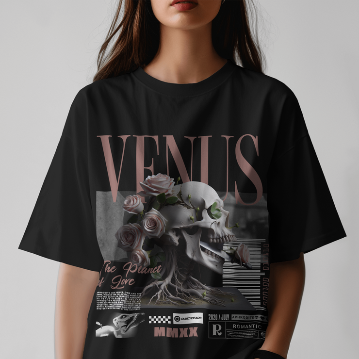 Venus - Oversize Deep Drop Shoulder Tee