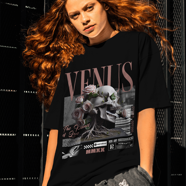 Venus - Oversize Deep Drop Shoulder Tee