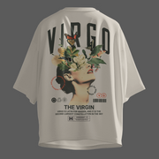 Virgo The Virgin - Oversize Deep Drop Shoulder Tee
