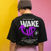 Wake Up - Oversize Deep Drop Shoulder Tee